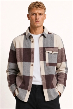 Solid Manheim Skjorte Fudge